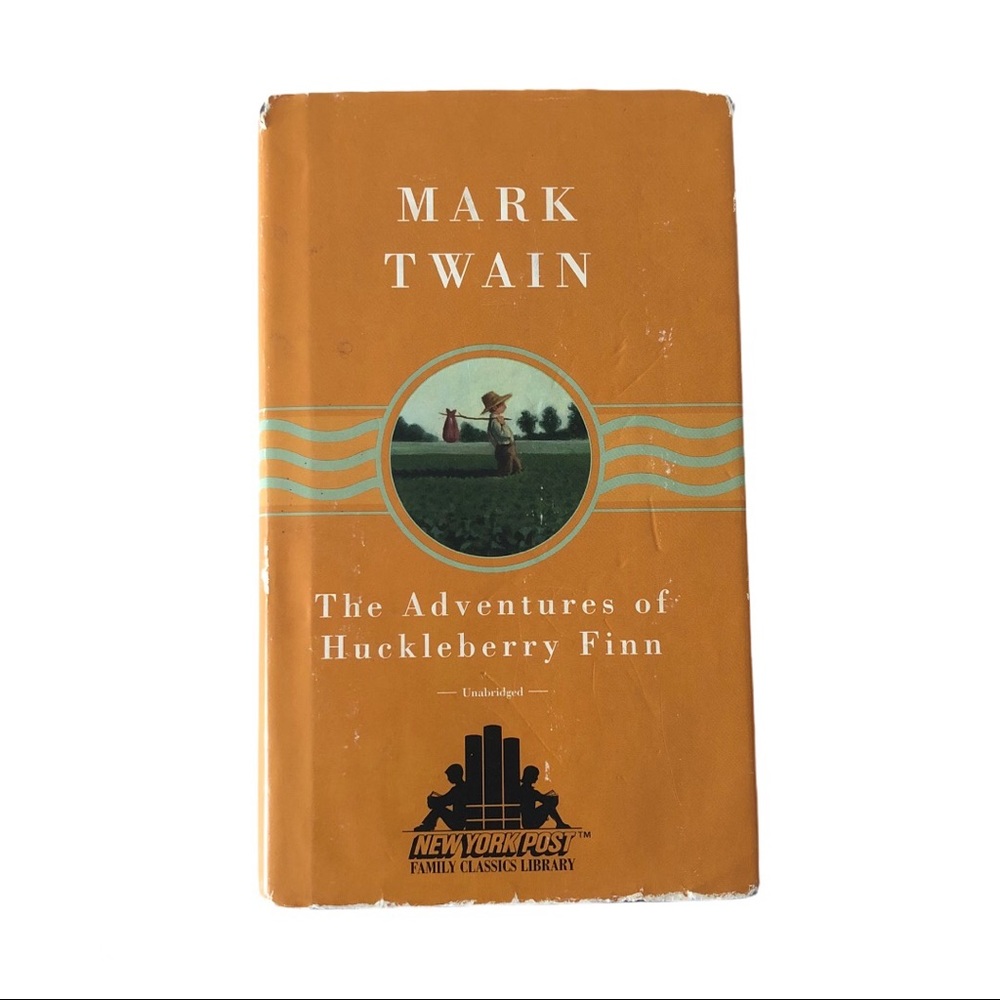 The Adventures of Huckleberry Finn by Mark Twain Hardcover Book